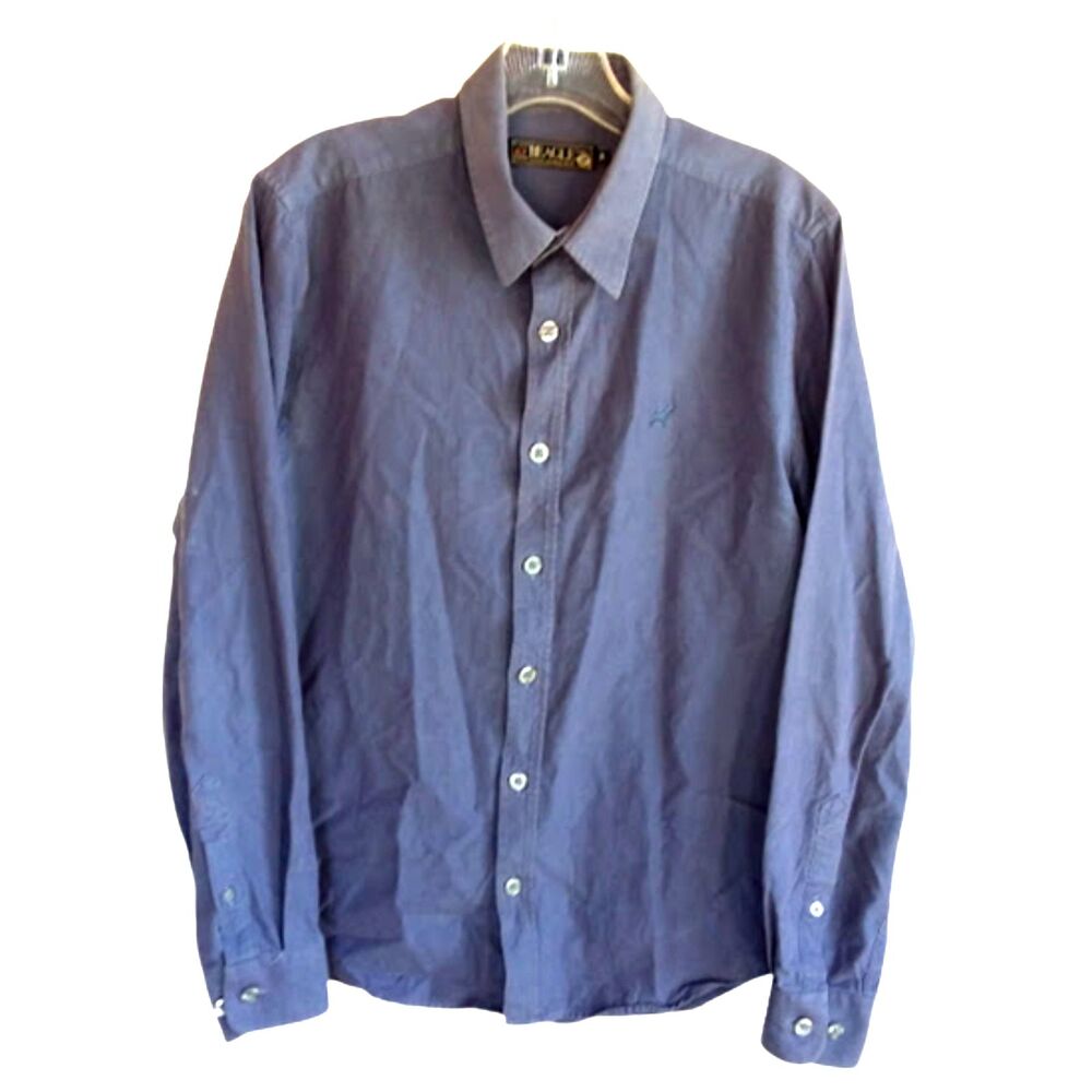 Beagle Authentic and Official Brand Women M Long Sleeve Button Down Dress Shirt